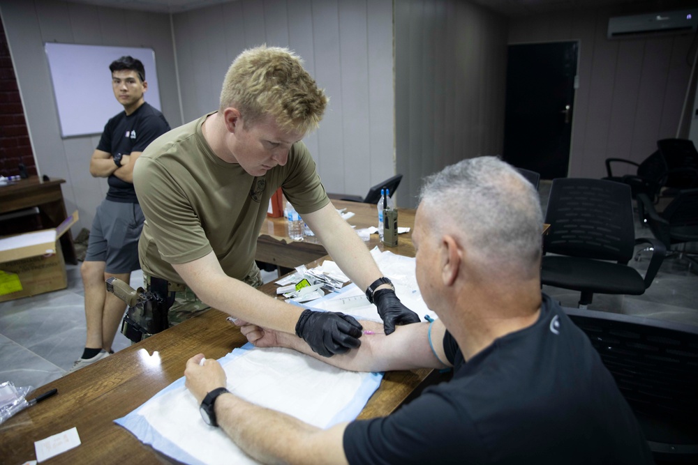 Medic supports blood lifeline