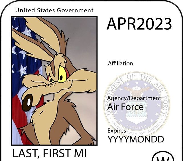 190th Coyote ID Card