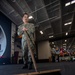 Sailor Sweeps in the Hangar Bay of USS Carl Vinson (CVN 70)