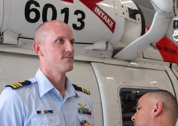Coast Guard aircrew recognized by Coast Guard District Eight Commander