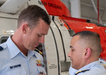 Coast Guard aircrew recognized by Coast Guard District Eight Commander