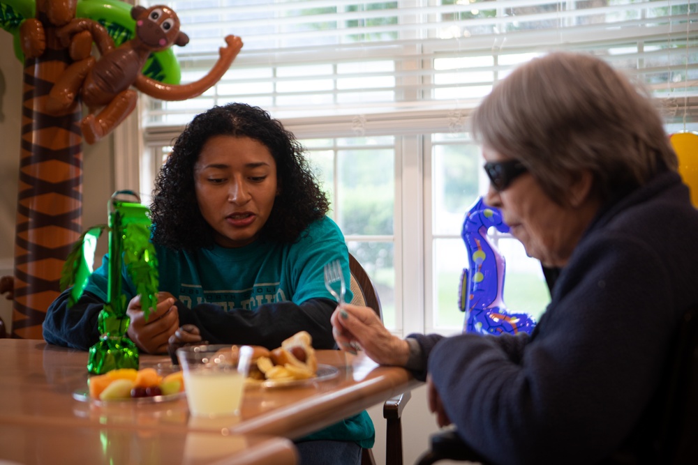 Marines Volunteer at Kempton Senior Living Center