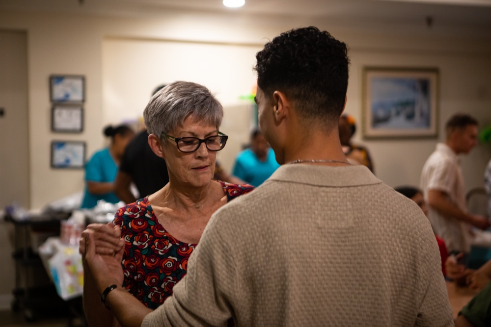 Marines Volunteer at Kempton Senior Living Center