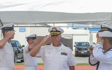 USS Mobile (LCS 26) Blue Crew Conducts Change of Command