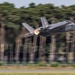 An F-35A Takes Off During an Air Show Over Belgium