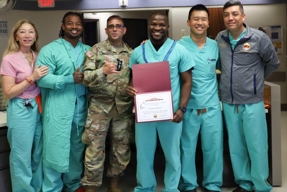 Tripler Army Medical Center &quot;Hooked on Patient Safety&quot; Award