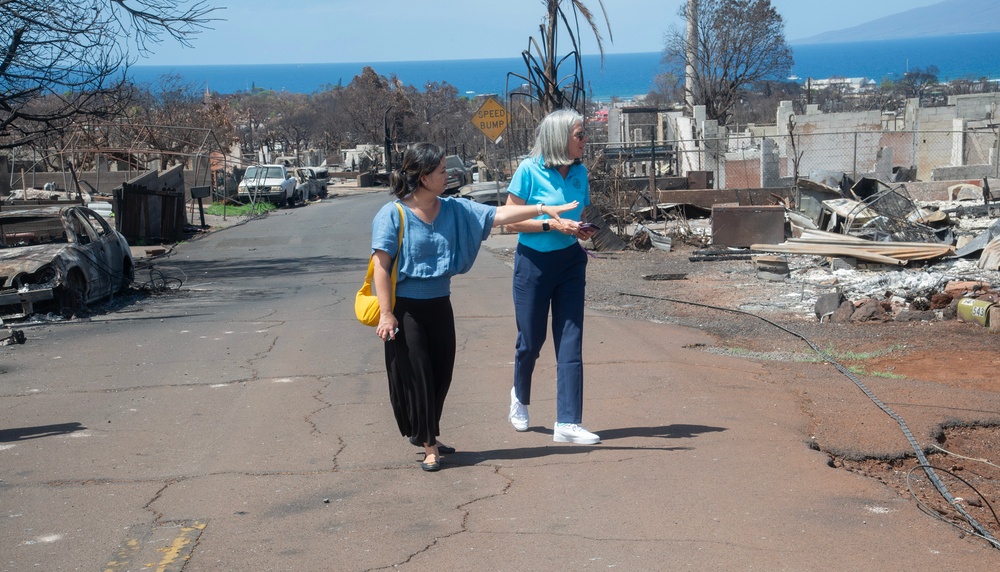 Congressional Members tour Lahaina