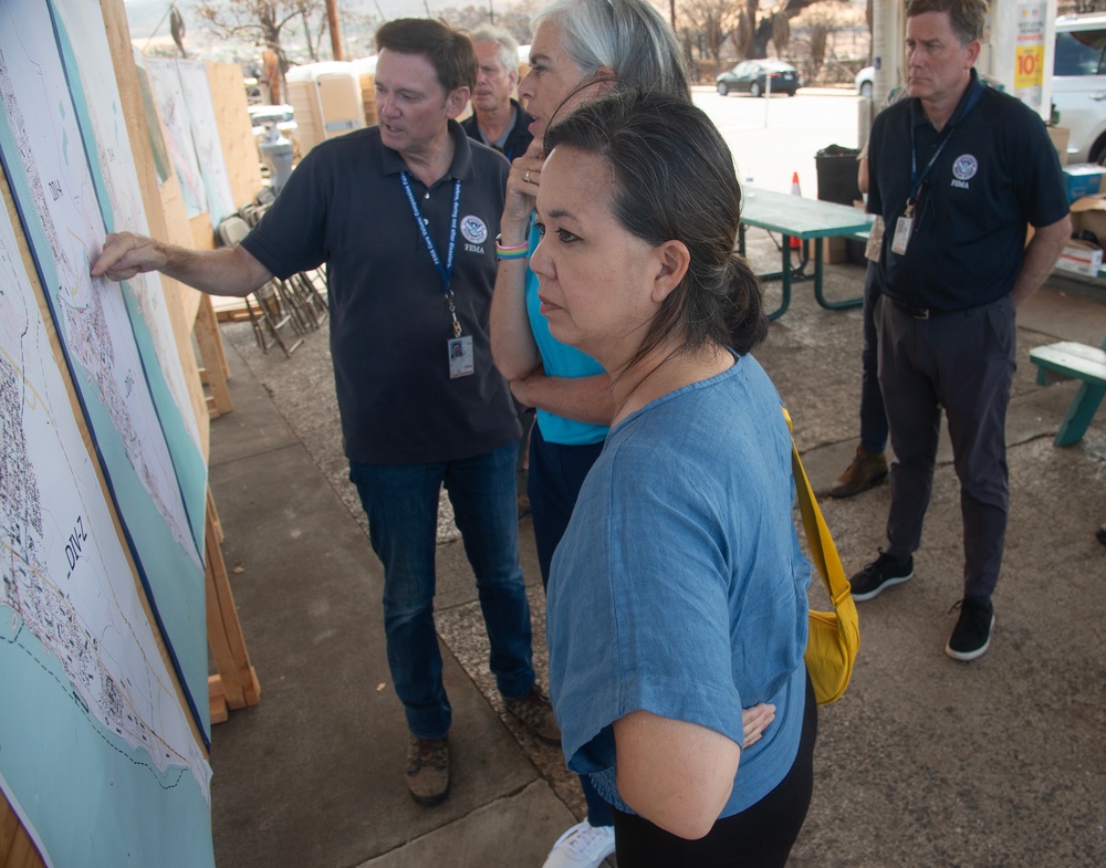 Congressional Members tour Lahaina