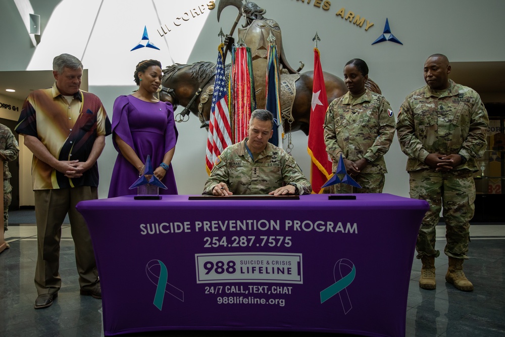 Suicide Prevention Proclamation Signing Ceremony