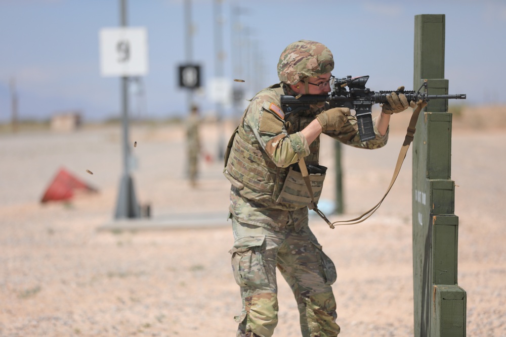 204th Military Intelligence Battalion conducts weapons qualification at the McGregor Range Complex