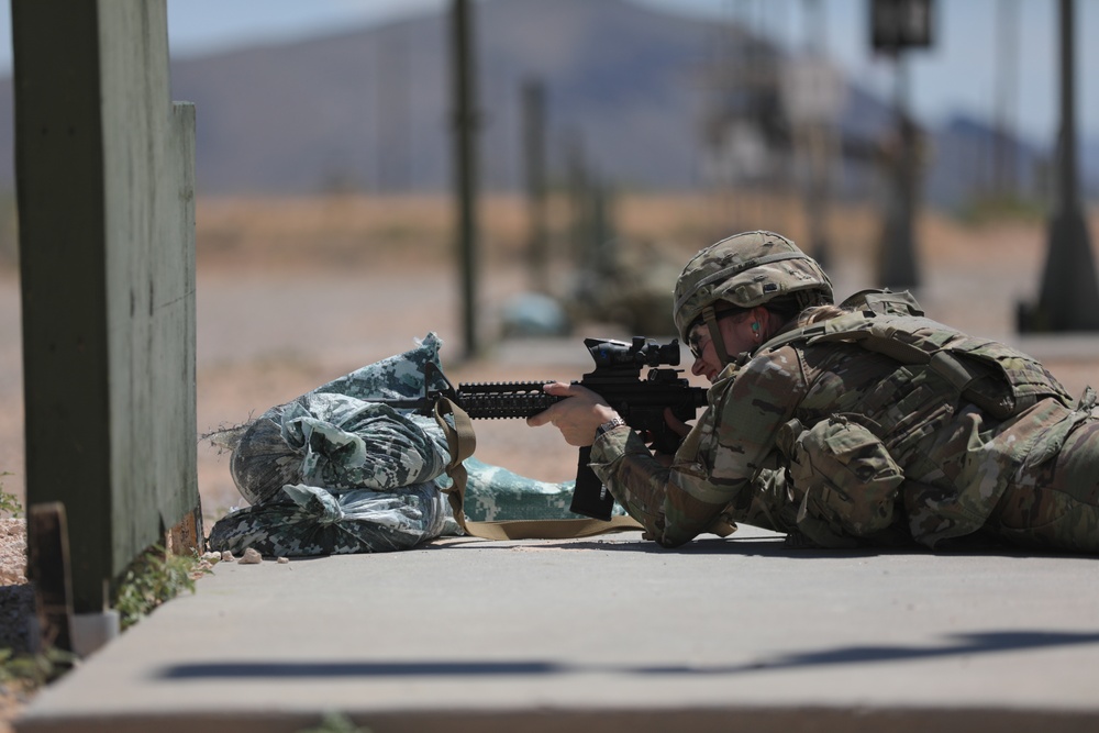 204th Military Intelligence Battalion conducts weapons qualification at the McGregor Range Complex