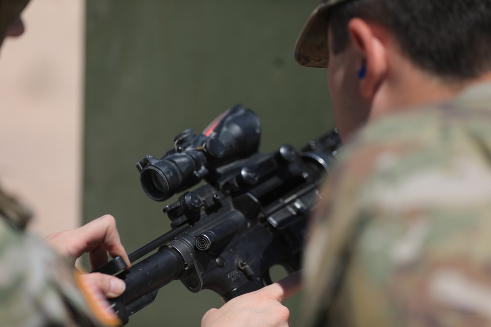 204th Military Intelligence Battalion conducts weapons qualification at the McGregor Range Complex