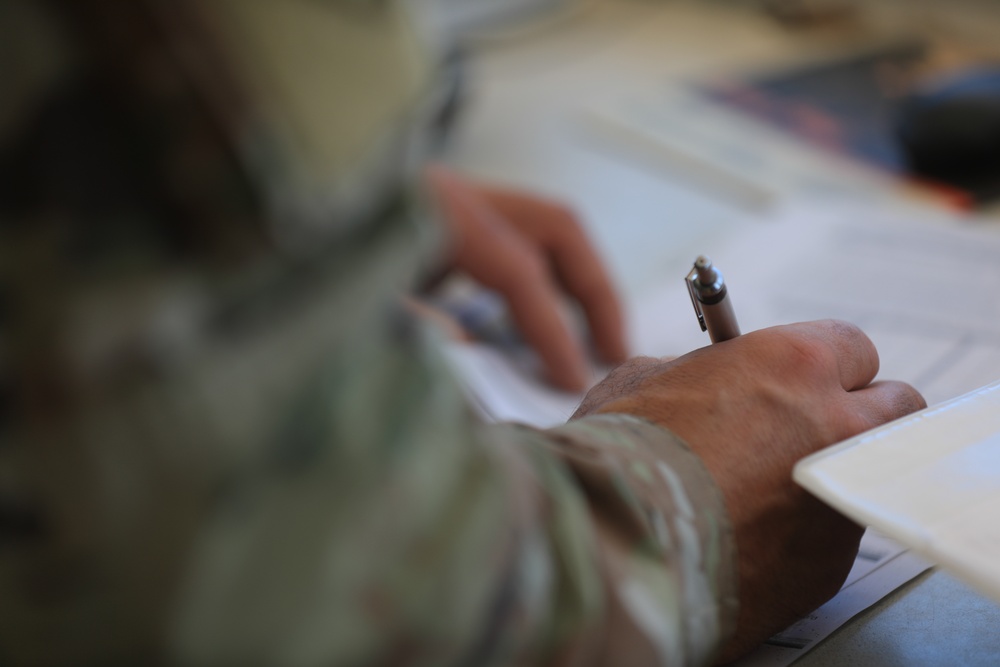 204th Military Intelligence Battalion conducts weapons qualification at the McGregor Range Complex