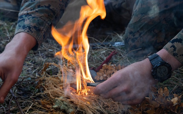 1st Bn., 4th Marines conducts live-fire range, builds survival shelters with Chilean naval infantry
