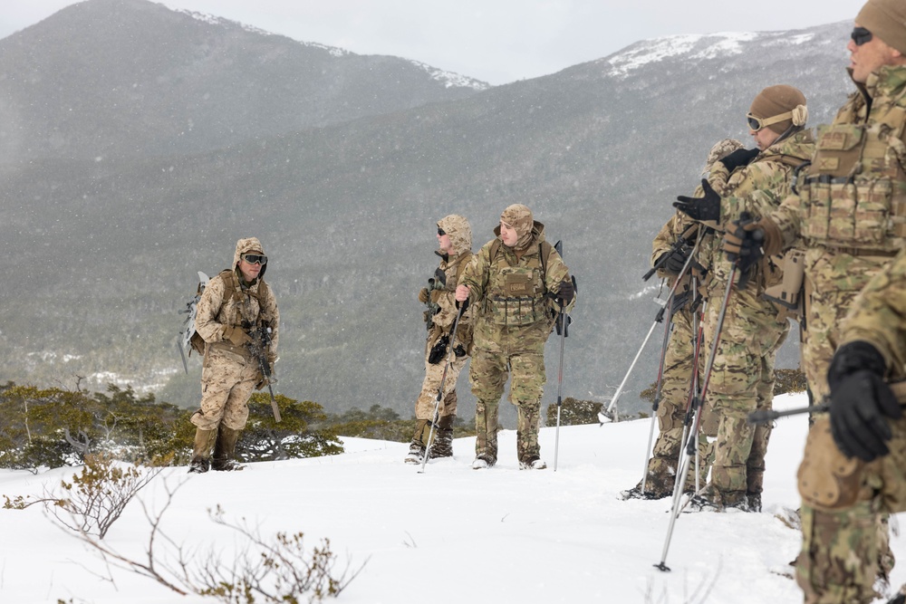 1st Battalion, 4th Marines; Chilean naval infantry climb Mount Tarn