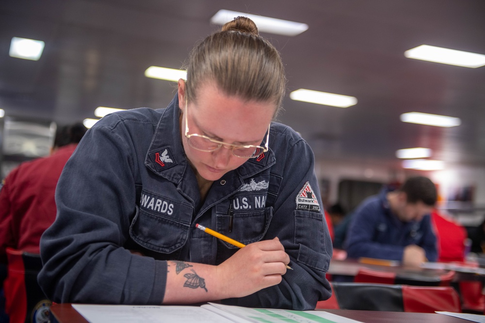 Boxer Sailors Put Their Knowledge to the Test