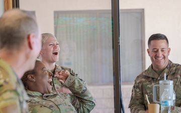 412th Test Wing leadership shares a laugh, build rapport with Airmen