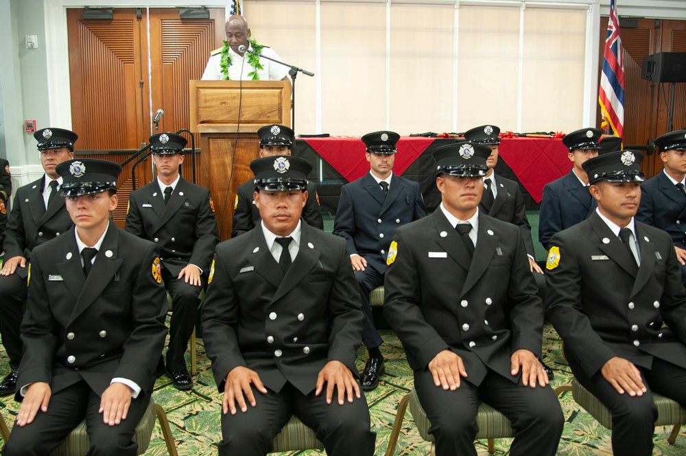 Hawaii Federal Fire Department hosts Recruit Graduation Ceremony