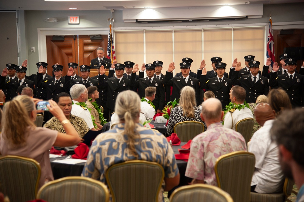 Hawaii Federal Fire Department hosts Recruit Graduation Ceremony