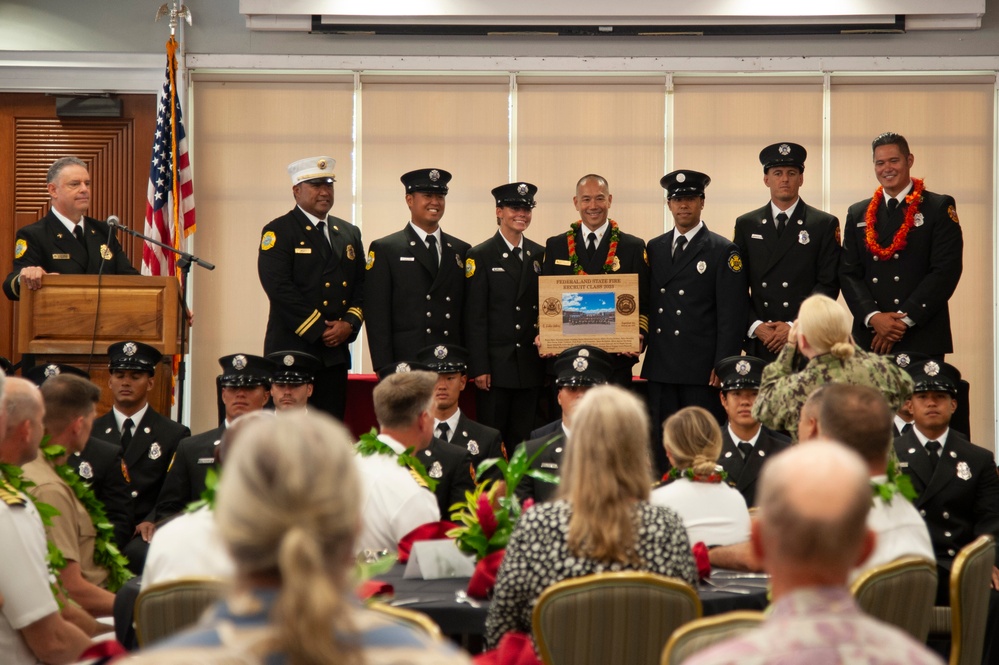 Hawaii Federal Fire Department hosts Recruit Graduation Ceremony