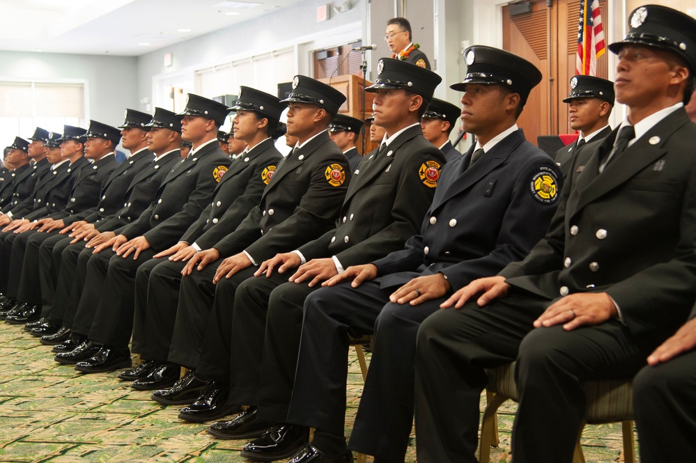 Hawaii Federal Fire Department hosts Recruit Graduation Ceremony