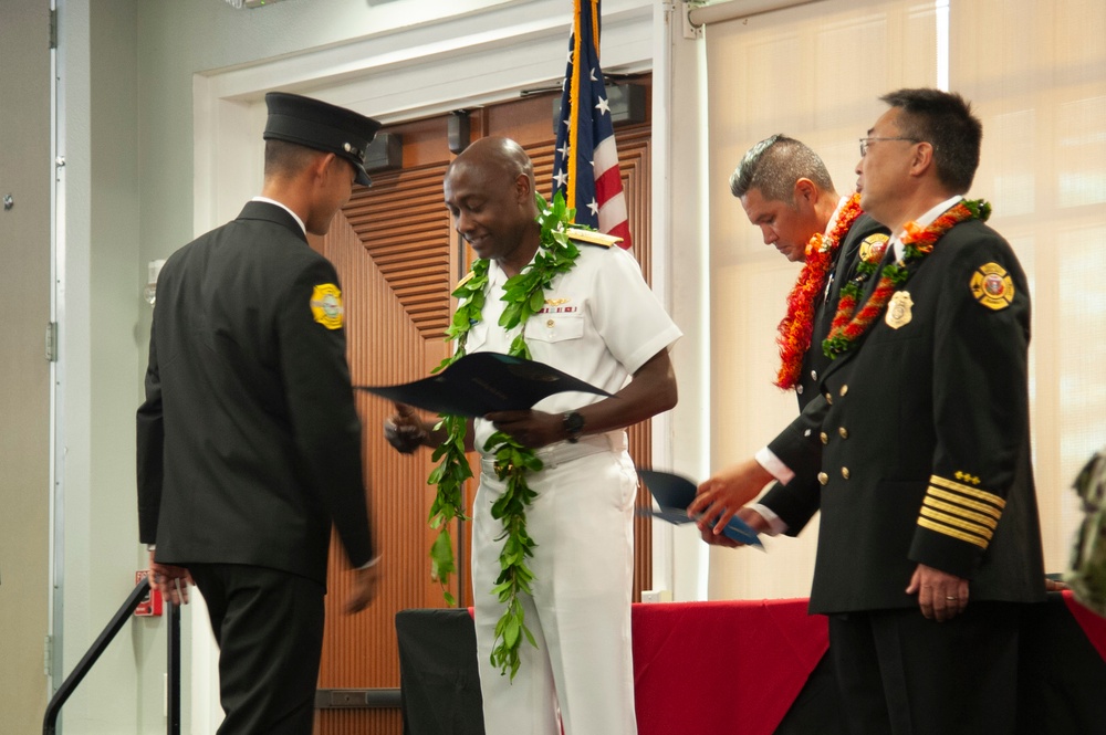 Hawaii Federal Fire Department hosts Recruit Graduation Ceremony