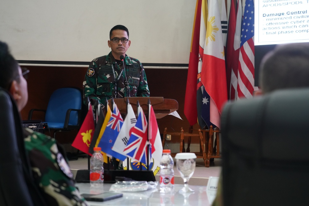 Two Teams from the exercise Combined Joint Task Force Super Garuda Shield present proposed Courses of Action (COA)