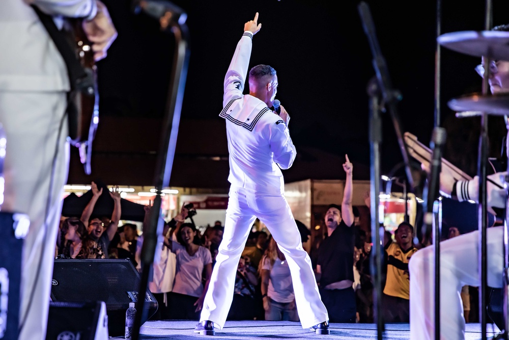 Pacific Partnership 2023 Band Performs at Teluk Cempedak Beach