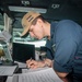 U.S. Navy Sailor Studies Navigation Rules