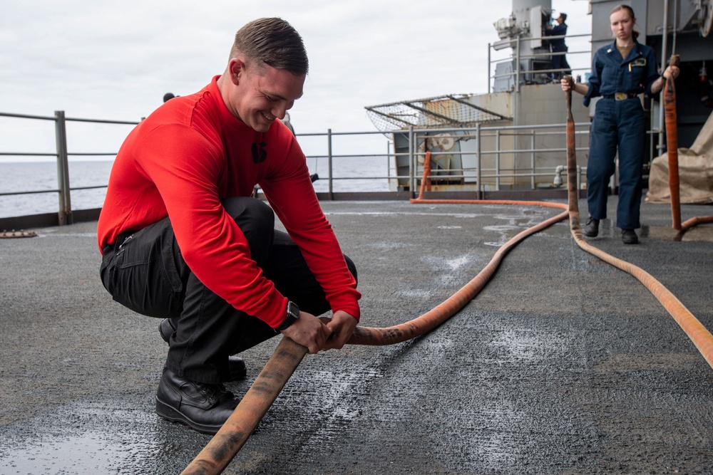 Sailors Perform Maintenance