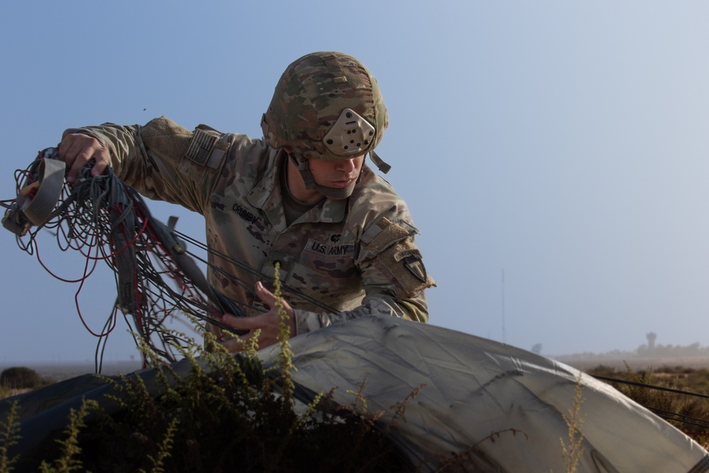 CENTCOM and Partner Nations Parachute During Multilateral Airborne Operation at Bright Star 2023