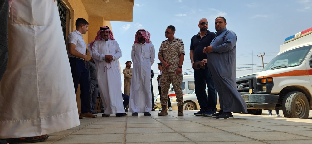 CSOJTF-L donates medical equipment to a rural clinic in Jordan