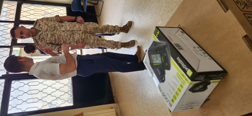 CSOJTF-L donates medical equipment to a rural clinic in Jordan