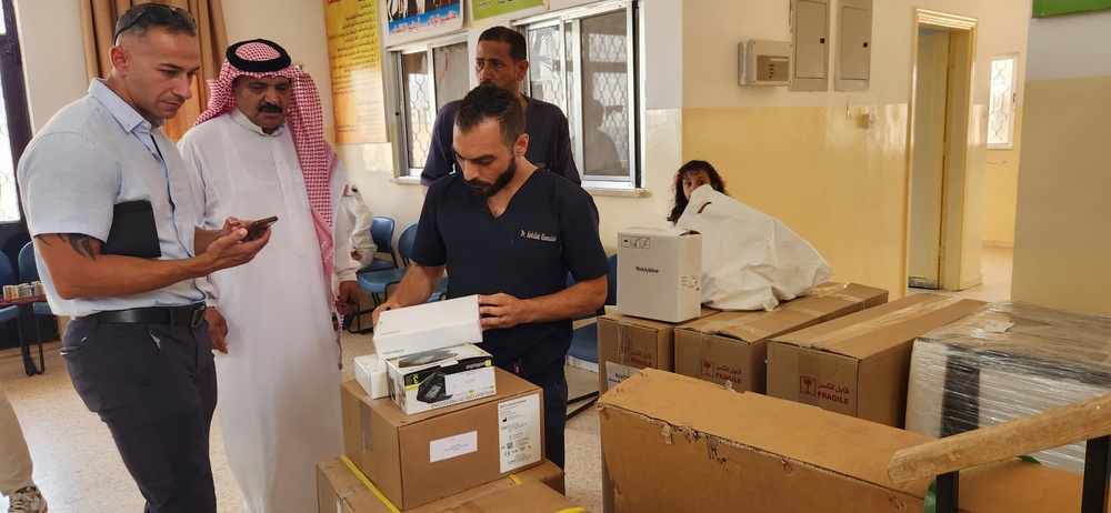 CSOJTF-L donates medical equipment to a rural clinic in Jordan