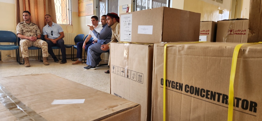 CSOJTF-L donates medical equipment to a rural clinic in Jordan