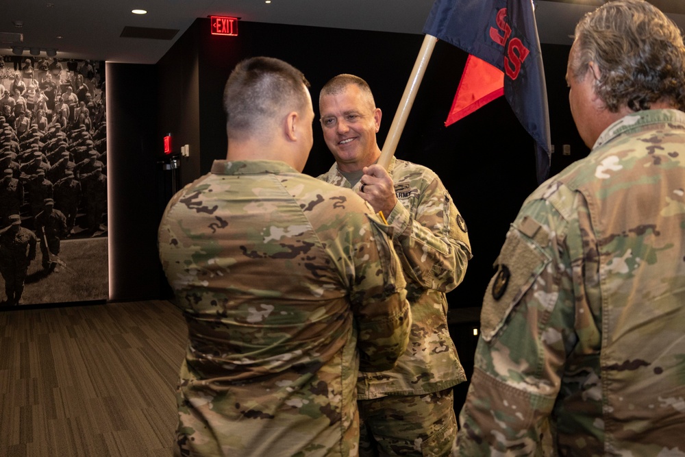 New first sergeant for Alpha Company, 34th Red Bull Infantry Division,