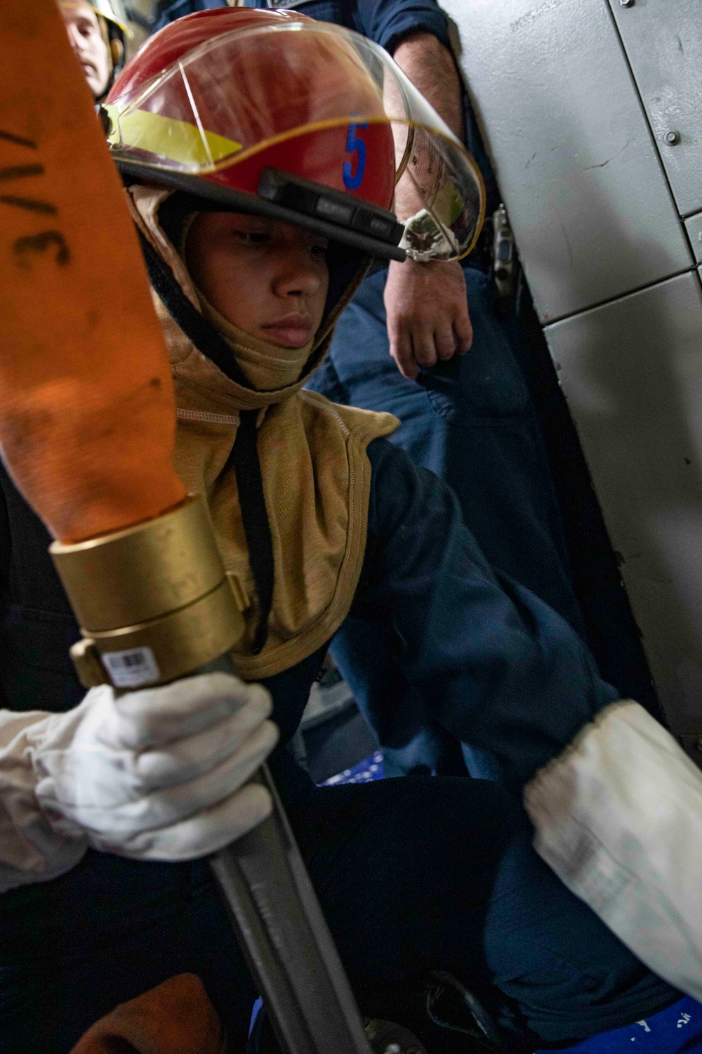 USS Ralph Johnson conducts IET drills.