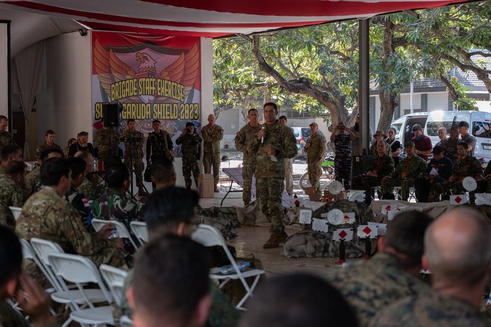 MRF-D Marines participate in rehearsal of concept during Exercise Super Garuda Shield 2023