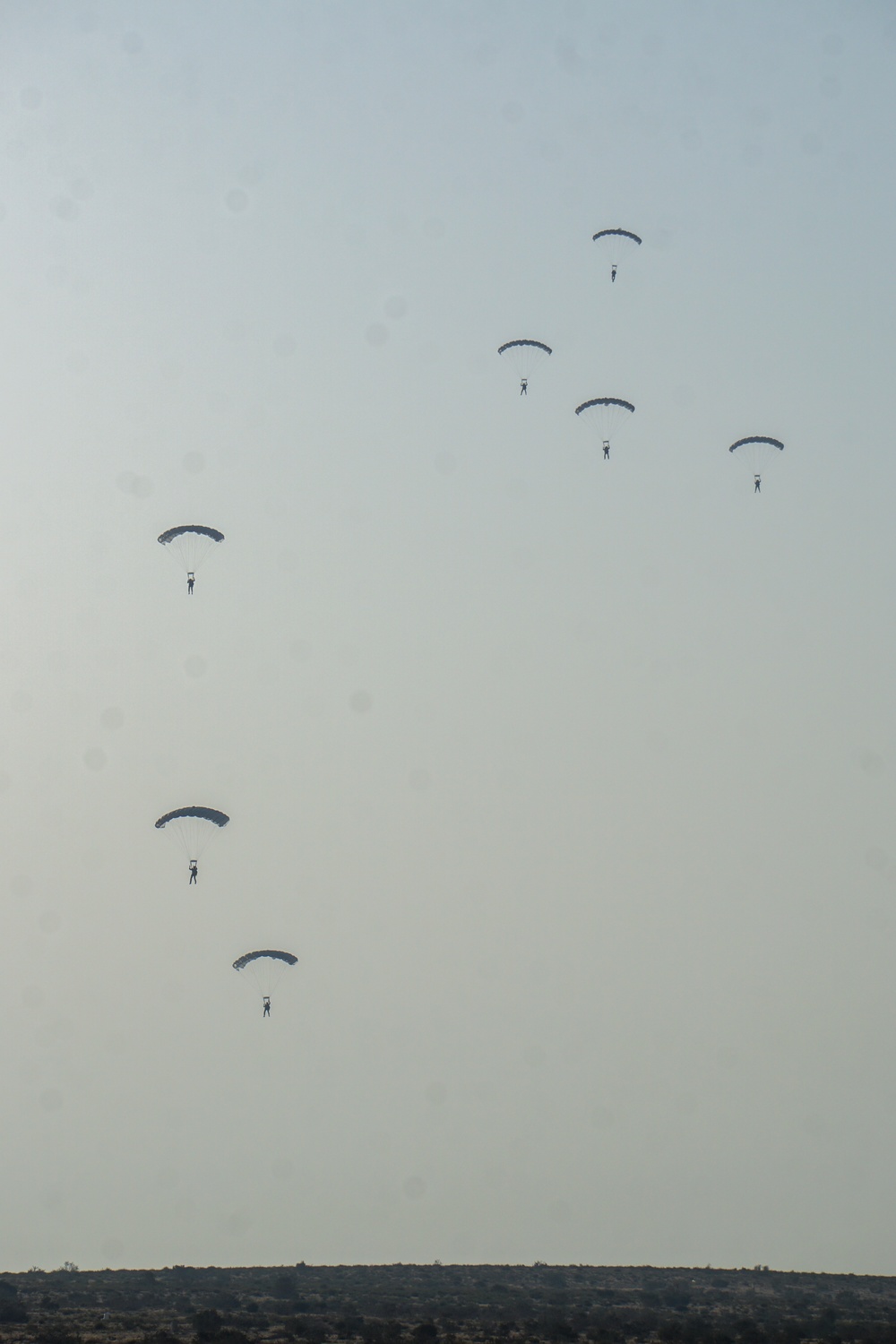 Multinational Special Operations Forces conduct military freefall jump during Bright Star 23