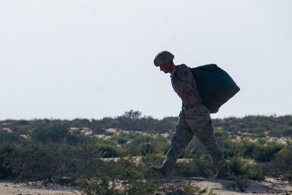 Texas Army National Guard conducts airborne jump into Bright Star 23