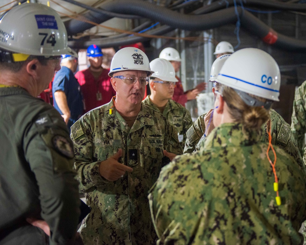 Acting Surgeon General of the Navy visits USS John C. Stennis (CVN 74)