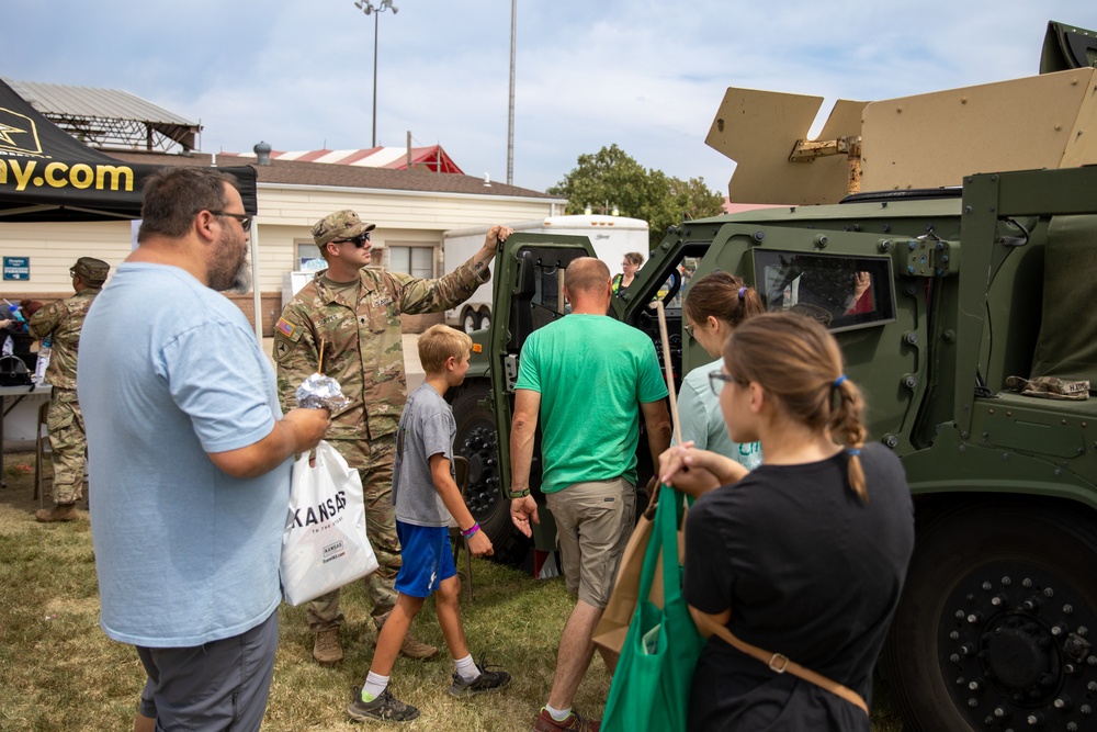 Army Recruiters at the State Fair