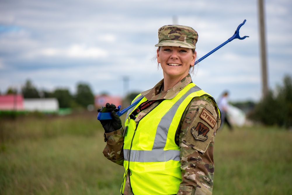 Air National Guard Keeps the Streets Clean