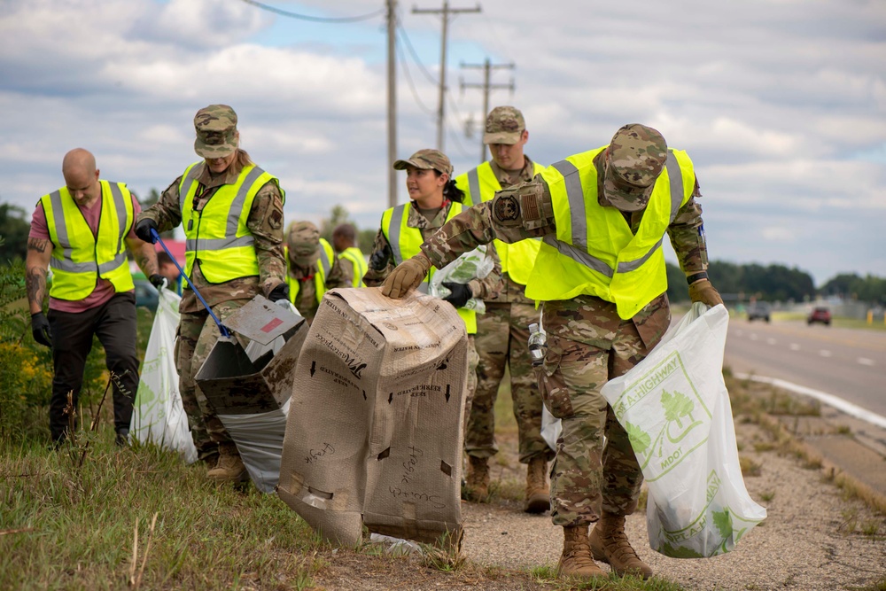 Air National Guard Keeps the Streets Clean