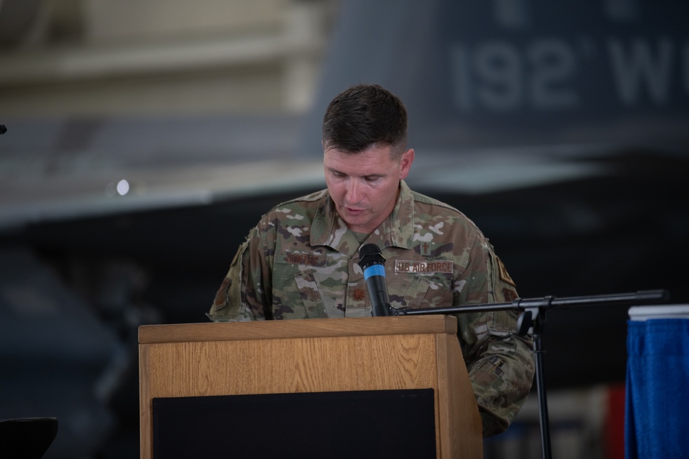 192nd Wing welcomes Lange as new commander