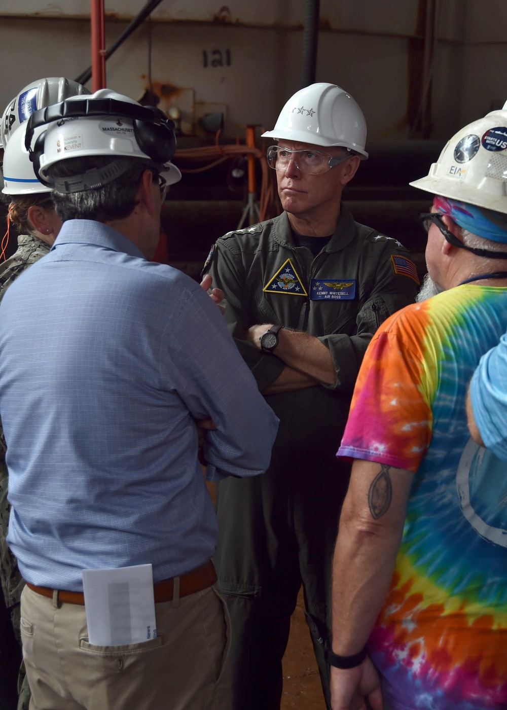 Vice Adm. Kenneth Whitesell visits USS John C. Stennis