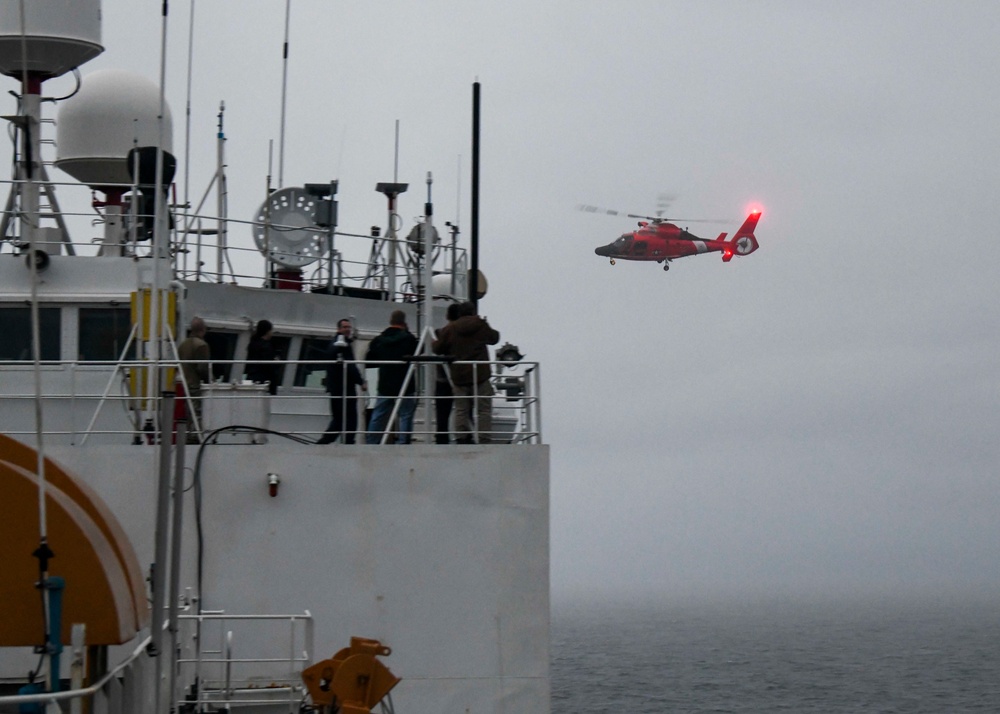 U.S. Coast Guard Cutter Healy conduct science operations