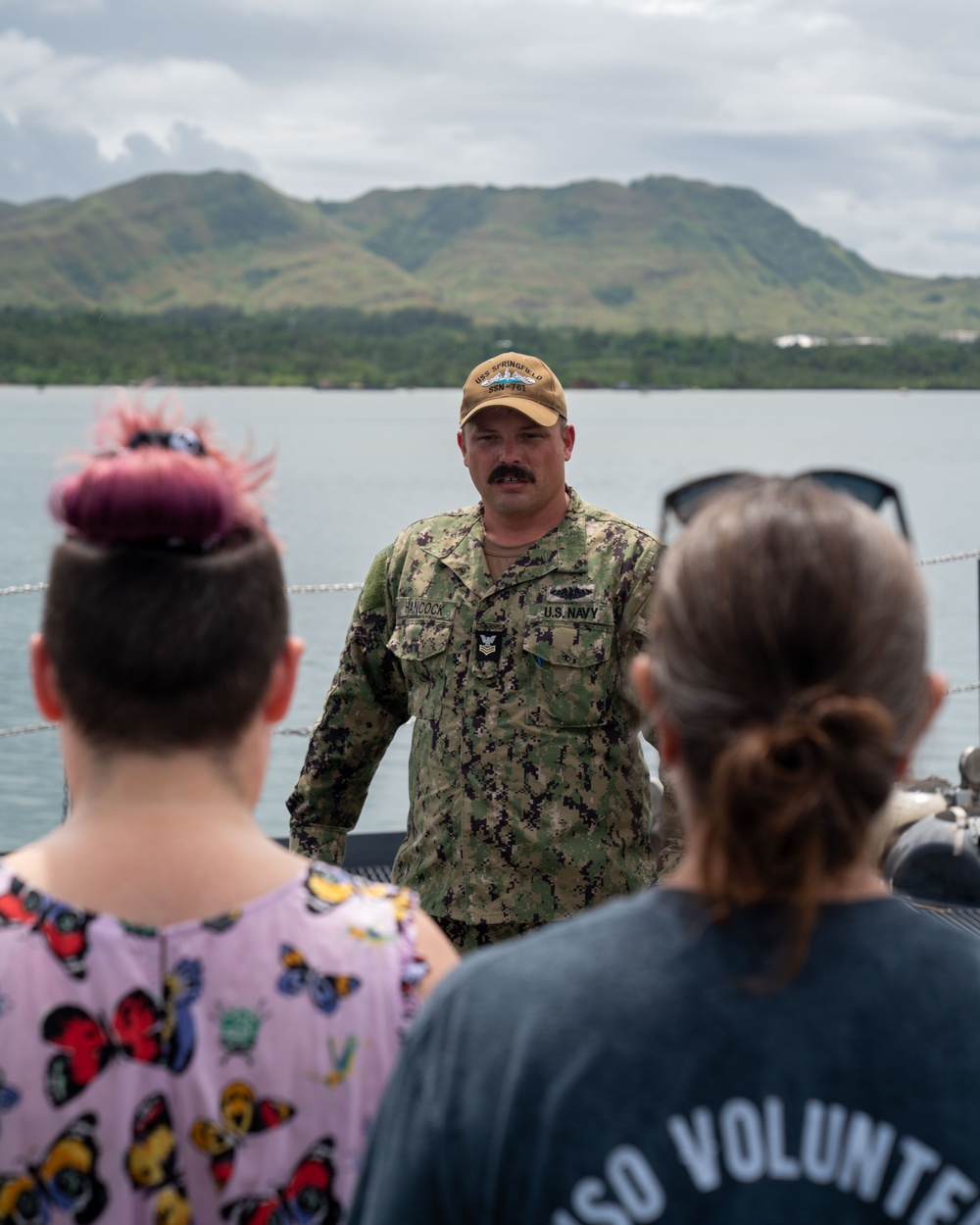 Members of the Guam United Service Organization (USO) tour Springfield