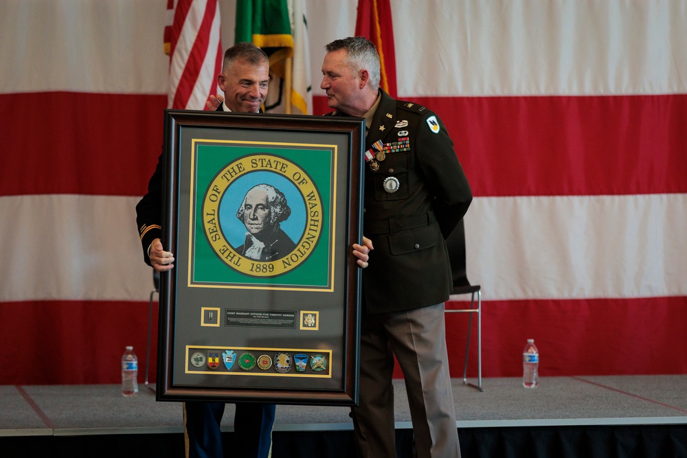 Washington National Guard Command Chief Warrant Officer retires after more than forty years of service