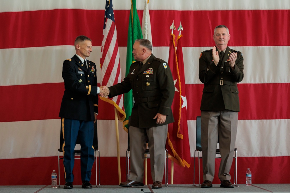 Washington National Guard Command Chief Warrant Officer change of responsibility ceremony